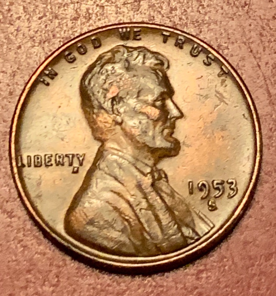 1953-S-Wheat-Penny-With-Weird-Mark