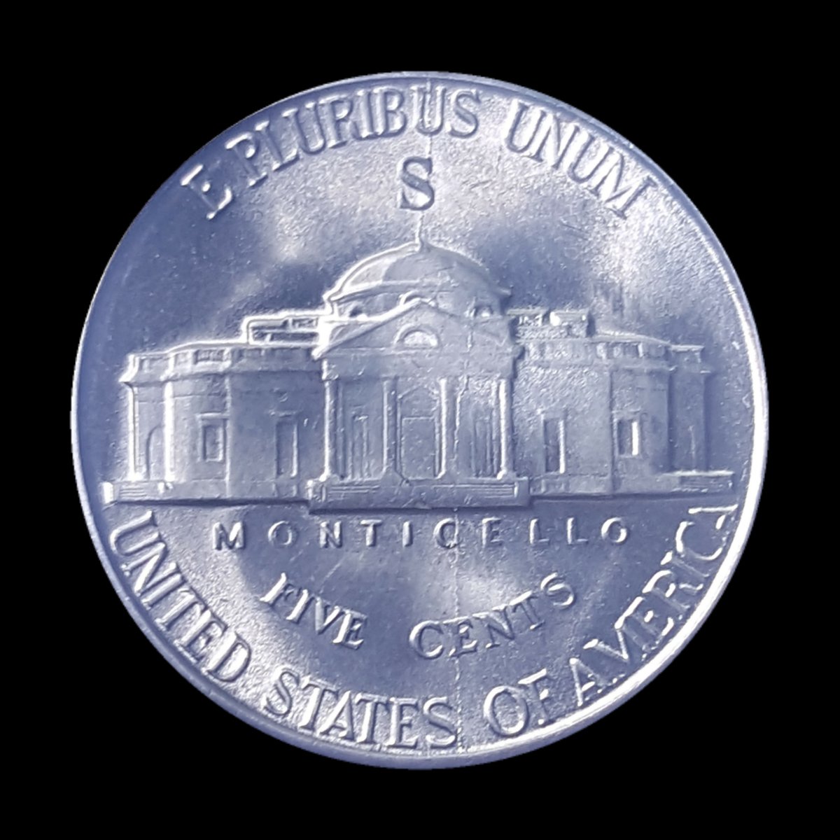 1944-S-Nickel-Bisecting-Rim-To-Rim-Die-Crack