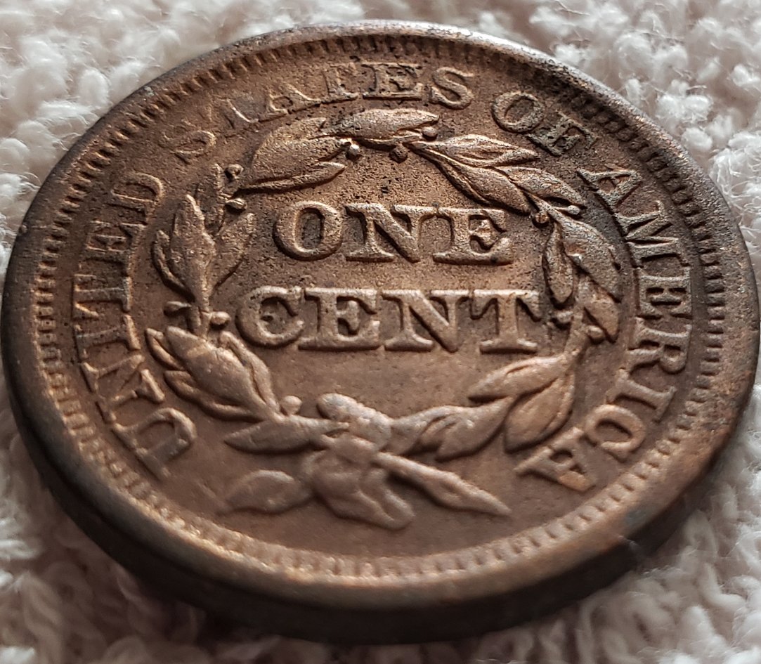 1855-Upright-5's-Large-Cent-For-Grading-Opinions