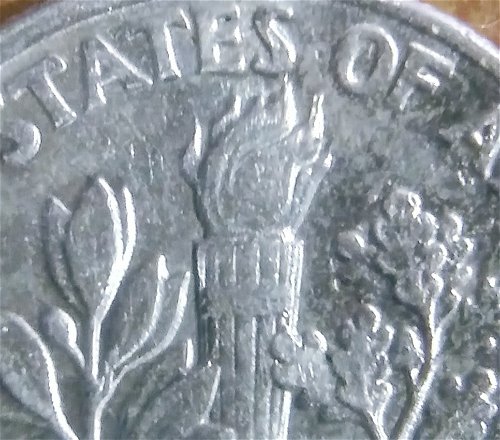 2000-P-Dime-Struck-Through-Something-With-Doubling