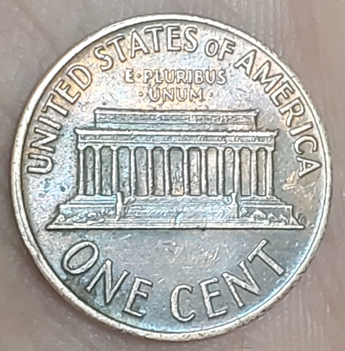 Spitting-Abe.-1967-Gold/Red-Lincoln-Penny
