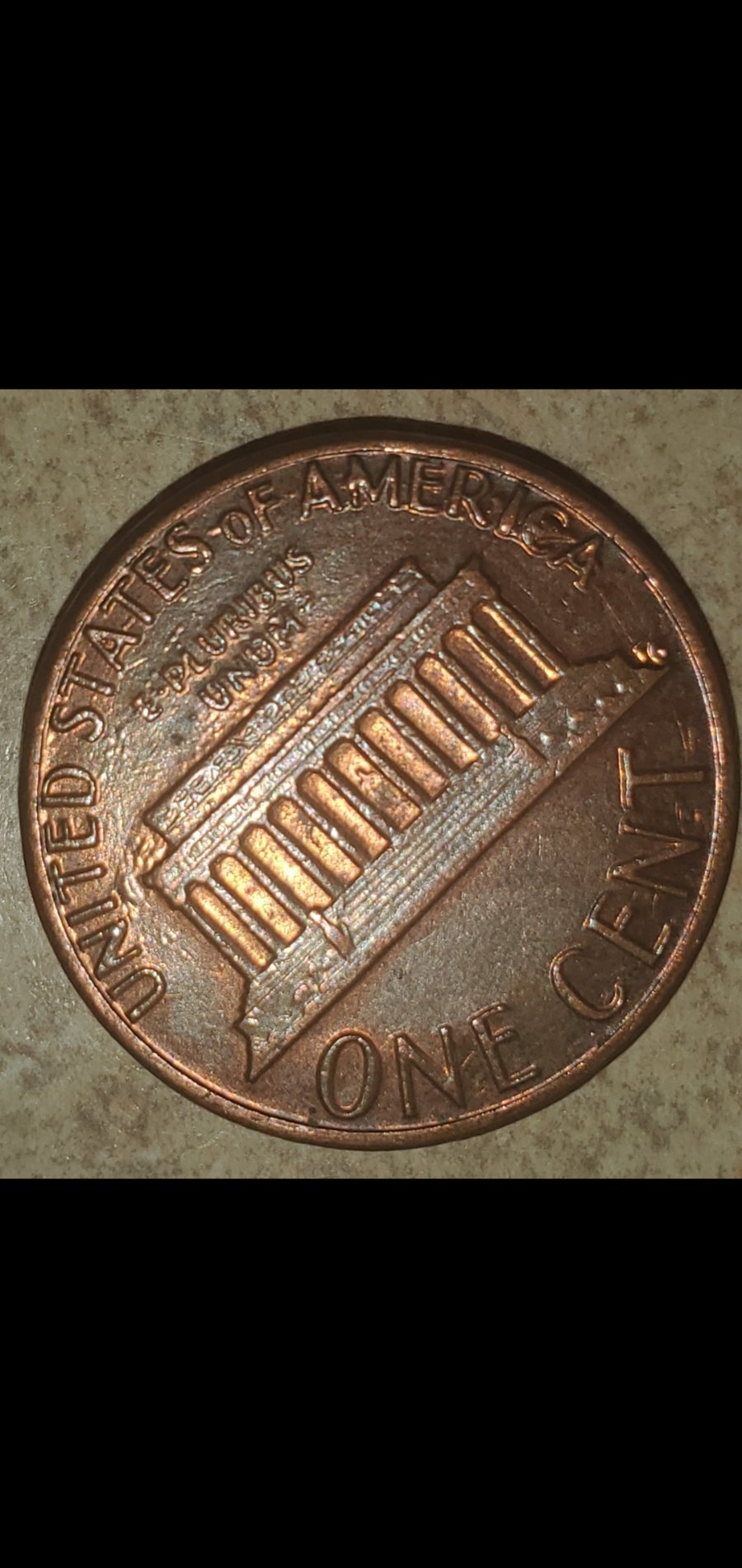 1985-Lincoln-Cent-.possible-Die-Clash-On-Reverse?