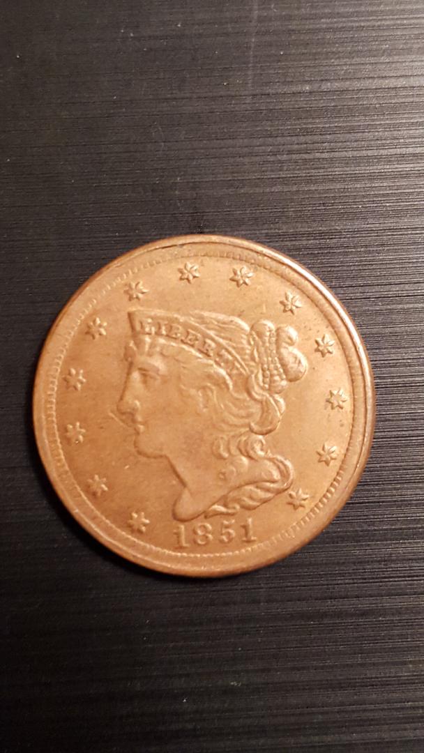 Real-Or-Fake-On-This-1851-Half-Cent?
