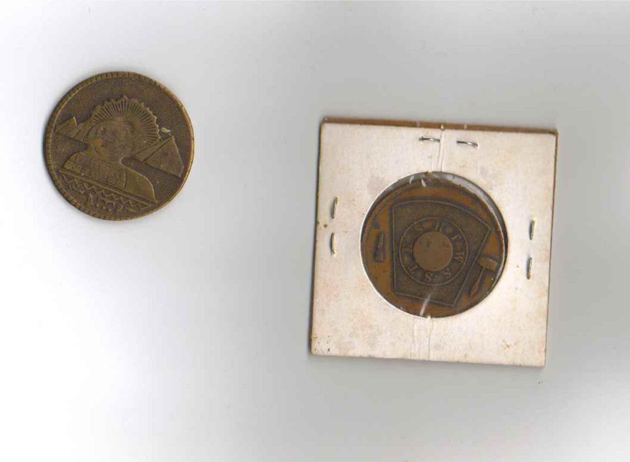1--Looks-Egyptian--2--An-Old-Token-Id:-Egyptian-Magic-Token-And-Masonic-Token