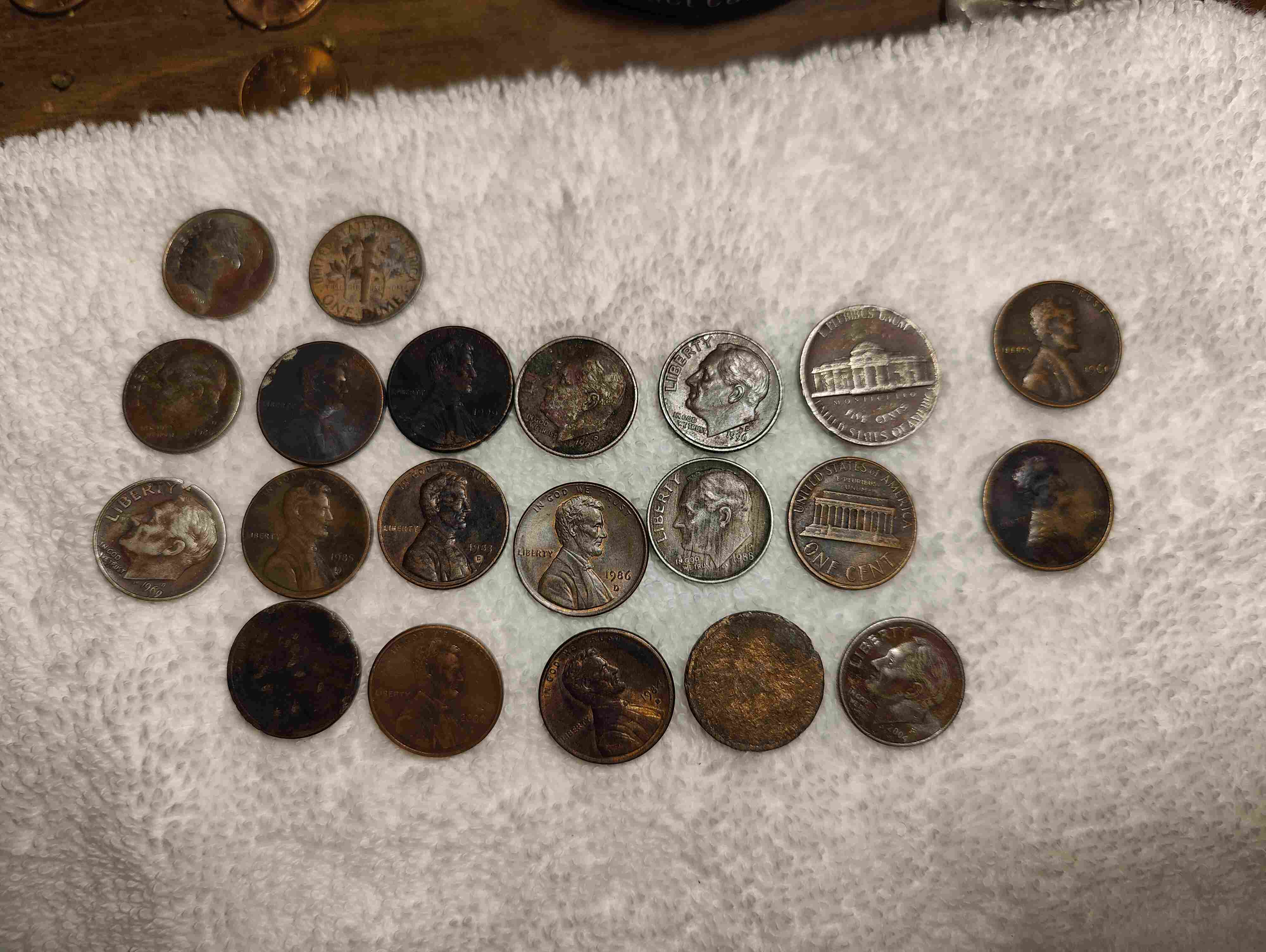 Are-These-Black-Beauties-Pennies-And-Dimes-With-Some-Red/Pink-Toning