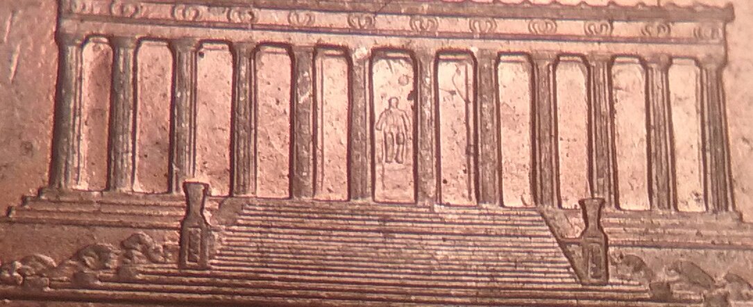 1998-P-Penny--Odd-Metal-In-The-Tops-Of-Some-Of-The-Bays-On-Reverse-...