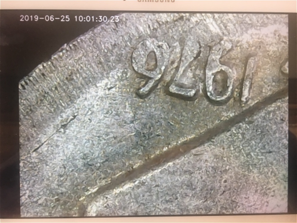1976-P-Roosevelt-Dime-Wrong-Planchet-Or-Foreign-Object-On-Die?