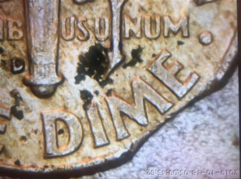 1962-D-Roosevelt-Dime,-Clipped-Planchette?