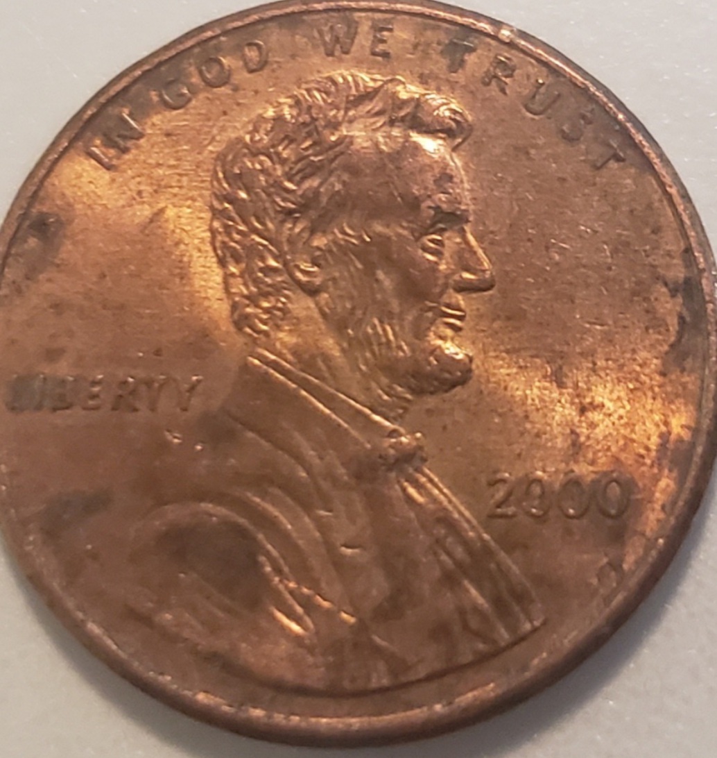 2000-Penny---Odd-Marking-To-Left-Of-In-God-We-Trust