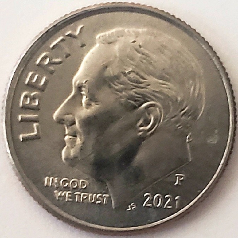 2021-P---Dime---Interesting-Marking-On-Back-Of-Neck
