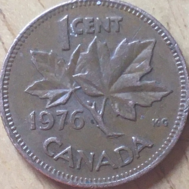 1976-1cent-Canadian-Coin-For-Grading