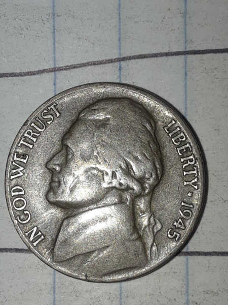 Question-On-War-Time-Nickel..-1945--D..