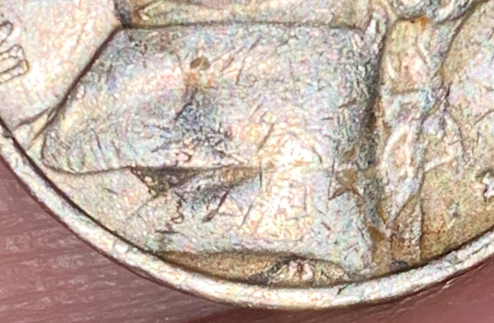 1974-Nickel-Die-Chips-And-Something-Like-A-Cud-On-Lower-Rim,-Unsure