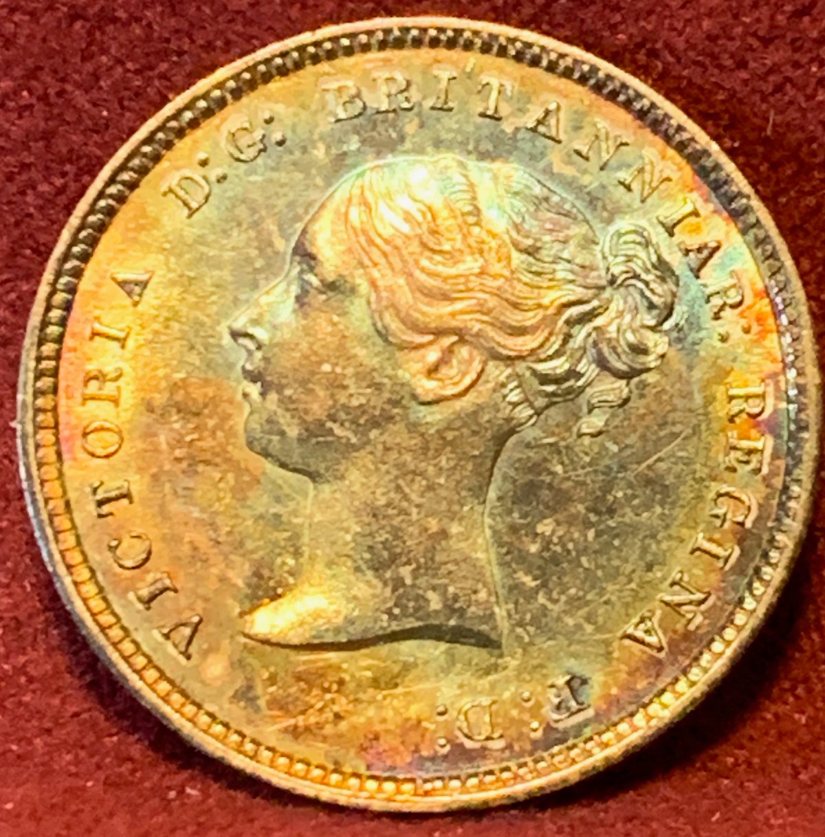 1871-4-Pence-Great-Britain-For-Grading-And-Toning-Questions