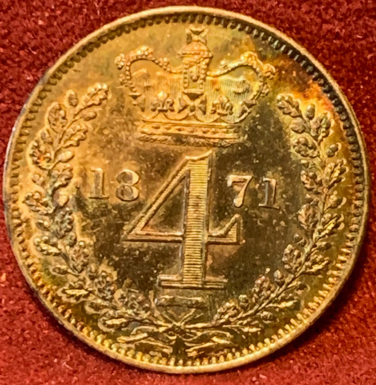 1871-4-Pence-Great-Britain-For-Grading-And-Toning-Questions