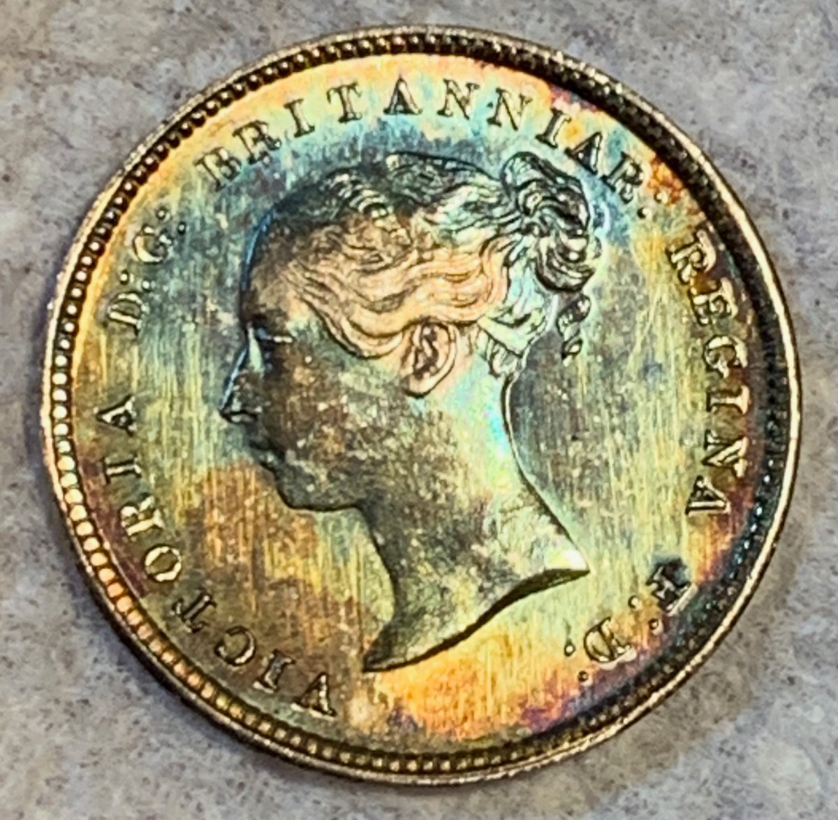 1871-4-Pence-Great-Britain-For-Grading-And-Toning-Questions