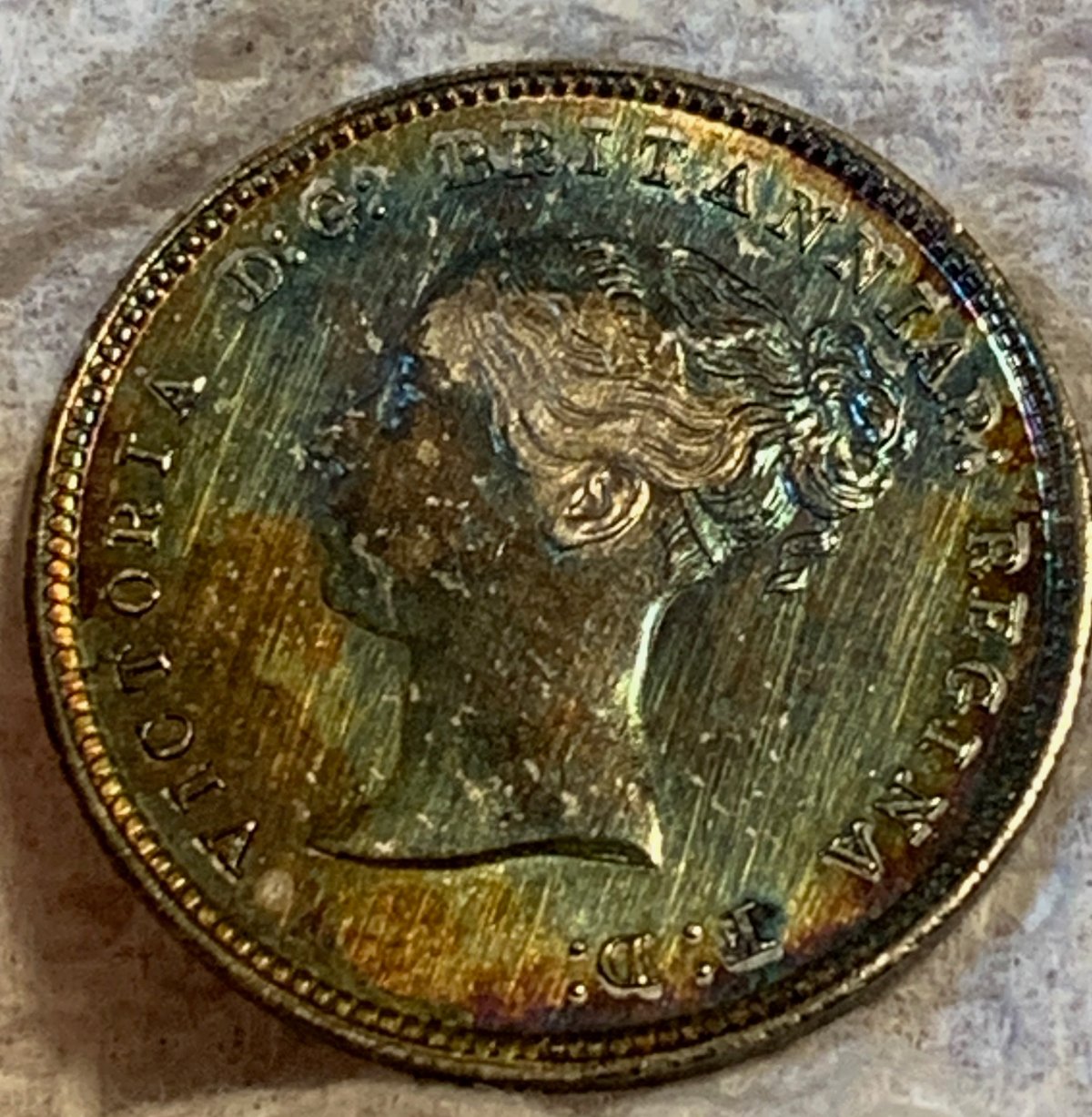1871-4-Pence-Great-Britain-For-Grading-And-Toning-Questions
