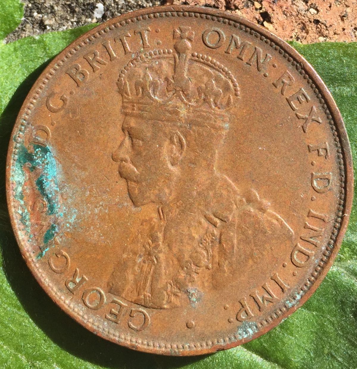 Cleaning-Residue-From-A-1925-Penny