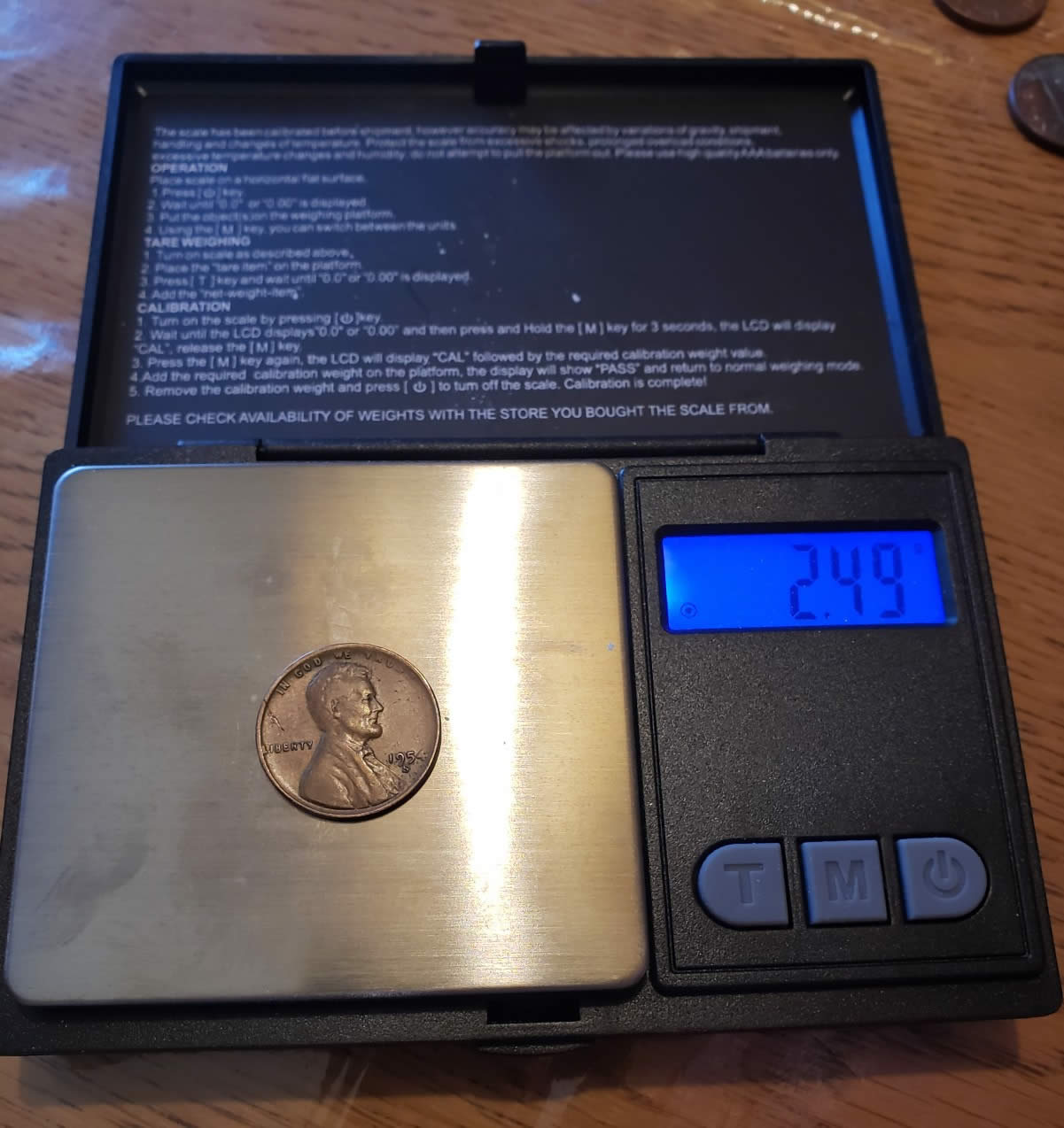 1954-S-LWC-Weighing-2.49-Grams