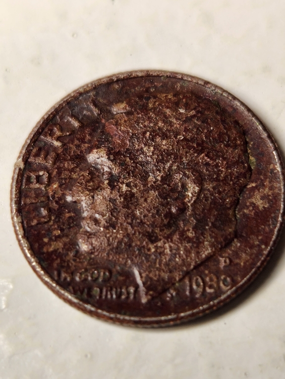 1980-Roosevelt-Dime,-Missing-Clad?