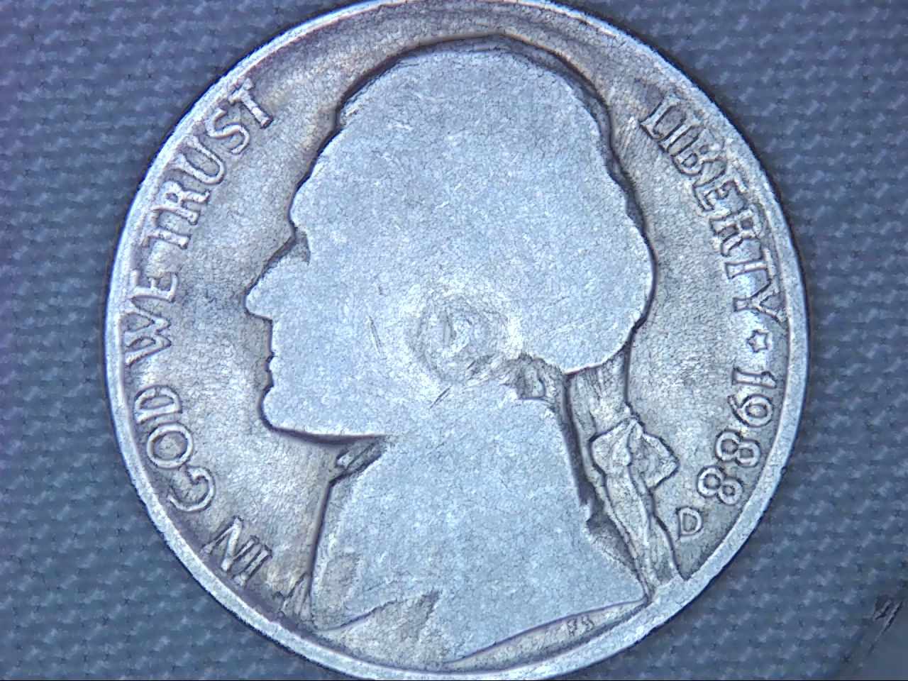 1988-D-Jefferson-Nickel-Almost-All-Bust-Lacks-Detail-PMD?