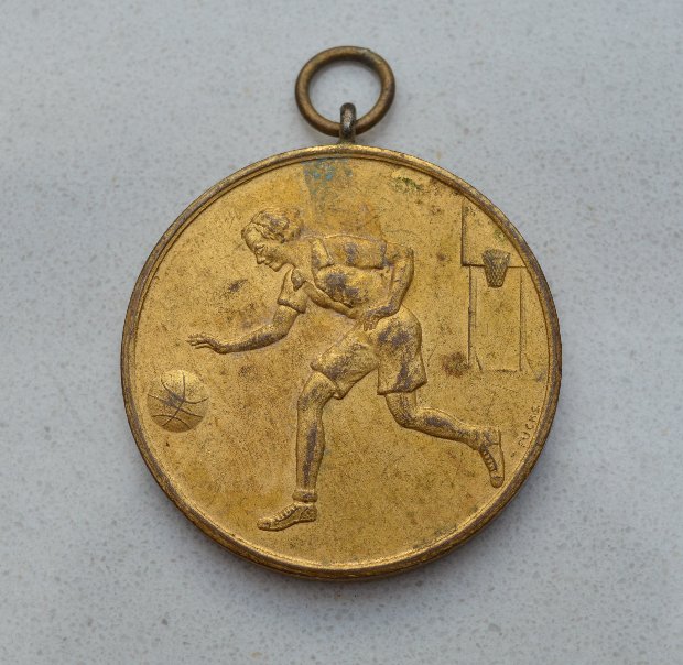 1953-Women's-Basketball-Medal-With-Arabic-Inscriptions