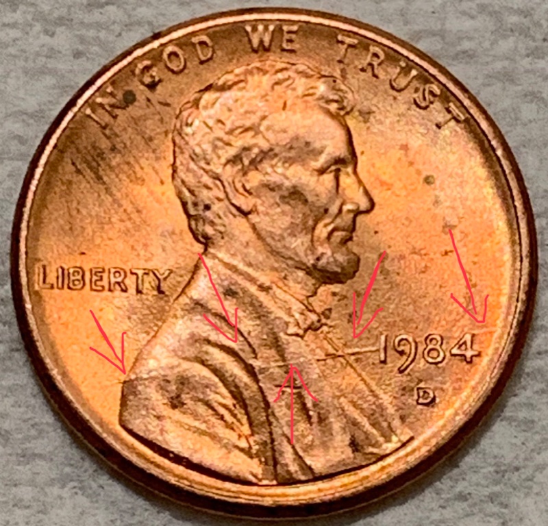 1984-D-Lincoln-Penny---Is-It-Speared?