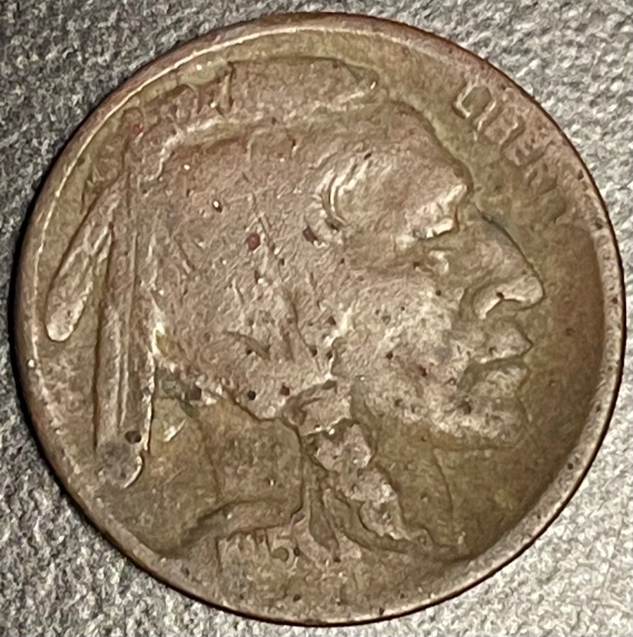 1915-D-Buffalo-Nickel-Found-Metal-Detecting