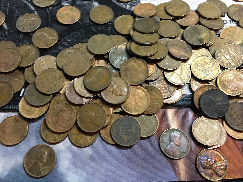 Wheat-Penny-Lot-Sent-With-Taped