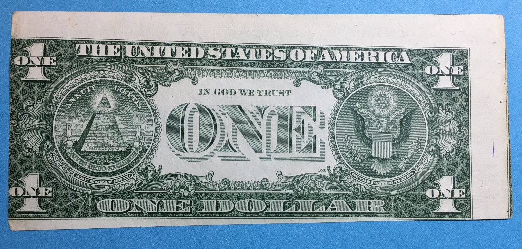 Misaligned-Reverse-One-Dollar-Bill