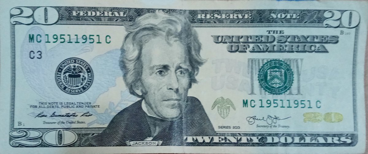 Series-2013.-Jackson-$20.--Serial-Number