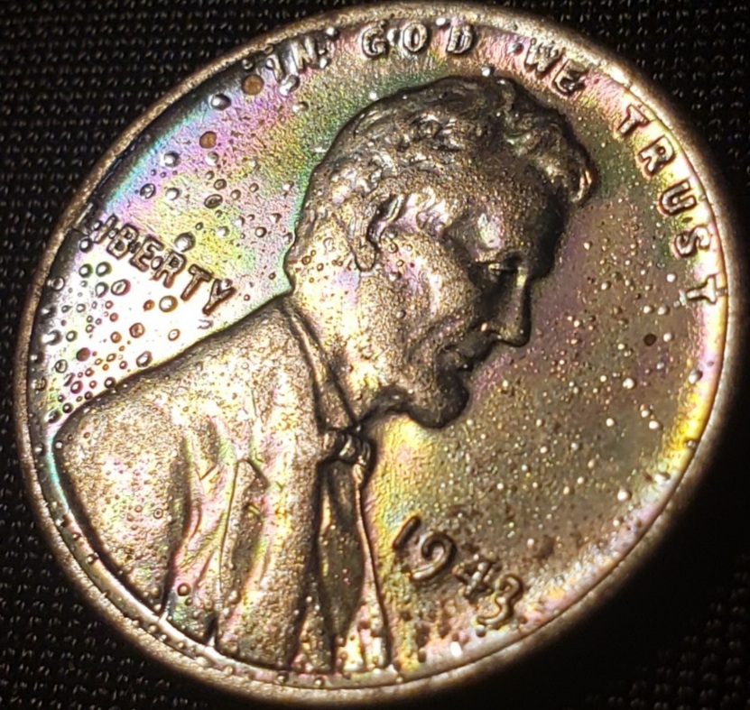 1943-1c-With-Plating-Issue/Gas-Bubbles?-Stunner