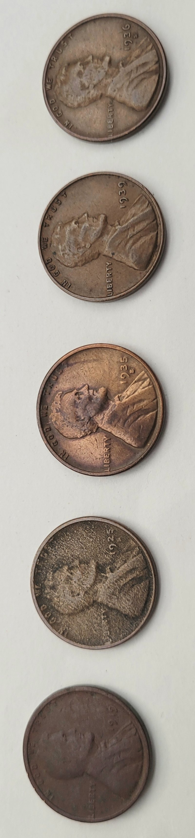Grandma's-1919,-1925,-1930's-&-1940's-Pennies