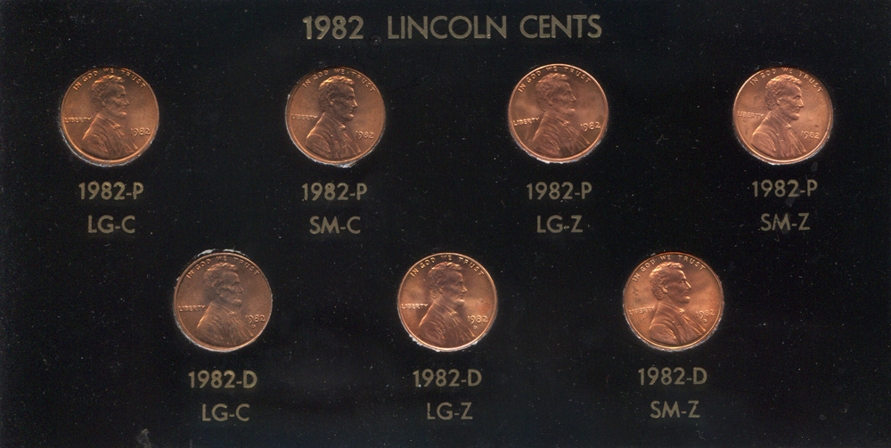 !982-Lincoln-Cent-Complete-Set