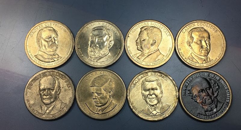 US-Small-Dollar-$1-Coins-SBA-,-Sacagawea,-Presidents-&-American-Innovation
