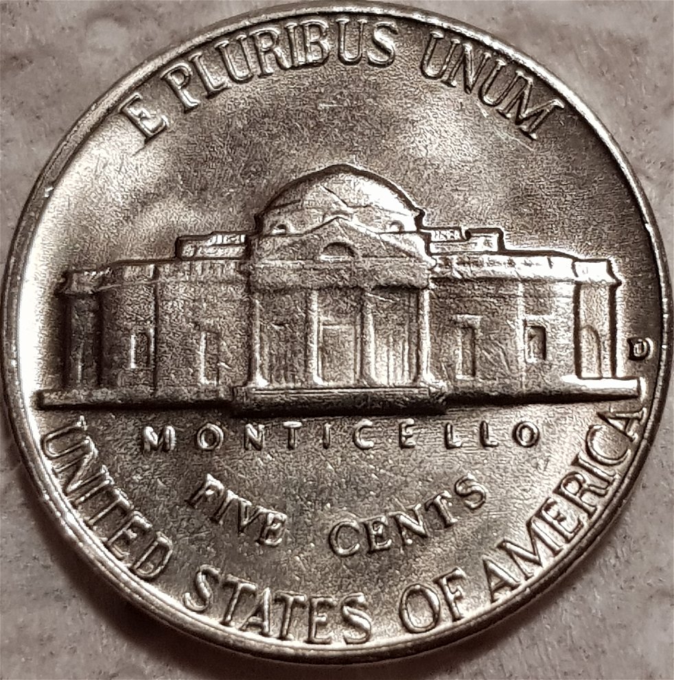 1964-D-Jefferson-Nickel,-For-Grading.