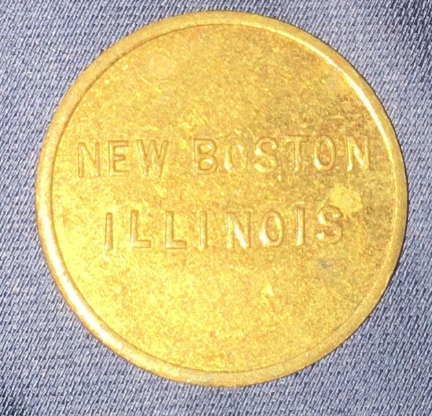 New-Boston,-IL-Sales-1/4c-Tax-Coins-On-Pennies-Rolls