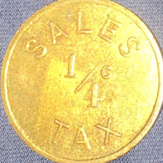 New-Boston,-IL-Sales-1/4c-Tax-Coins-On-Pennies-Rolls