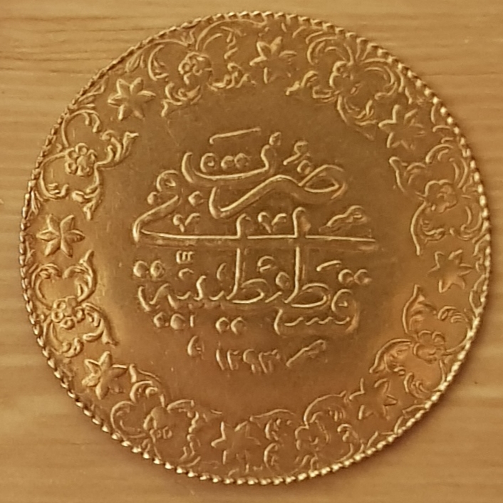 Help-With-Old-Gold-Coin-Possibly-Arabic?-Id:-Jeweler's-Copy-Of-500-Kurush-Dated-1901