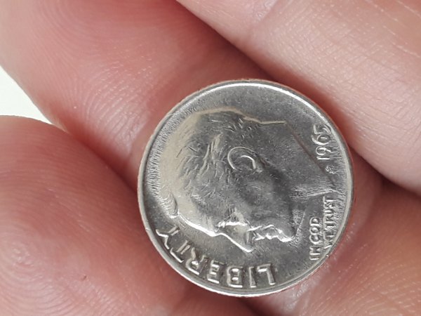 1965-Dime-Mohawk-Error--Hairs-Or-Hairs-On--Other-Side-Coin