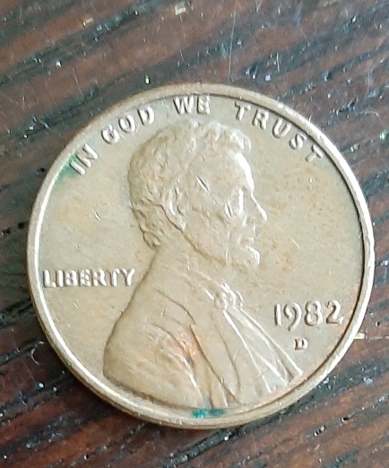 Found!-1982-D-Copper-Penny-Small-Date-Weight-3.07