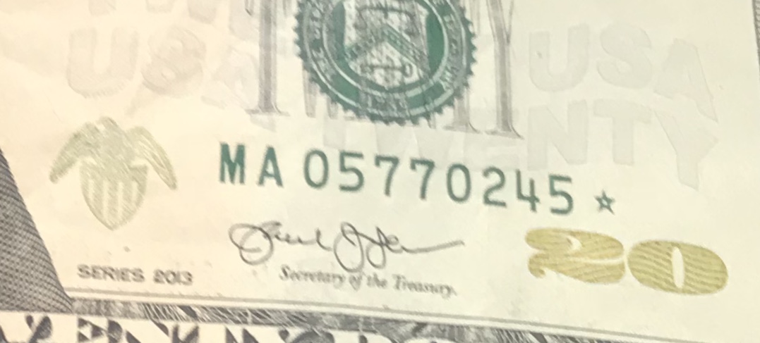 $20-Star-Note-And-A-Trinary-$20-Bill