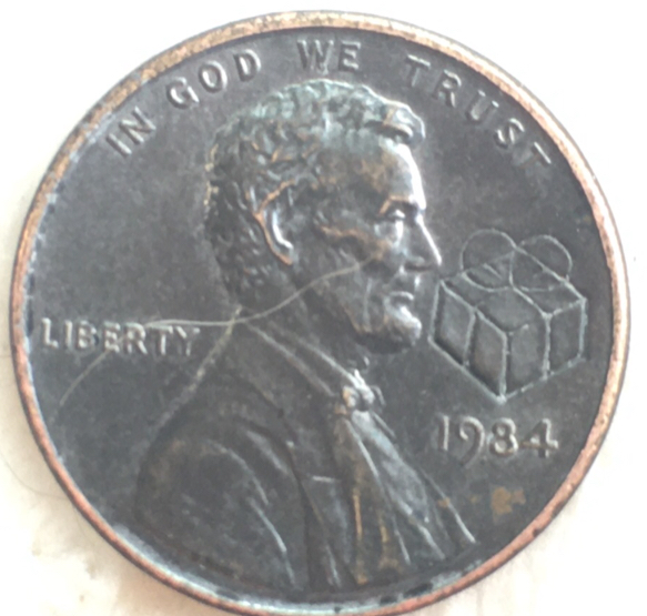 1984-Penny-With-Gift-Box?-Please-Help-Me-Identify-This?