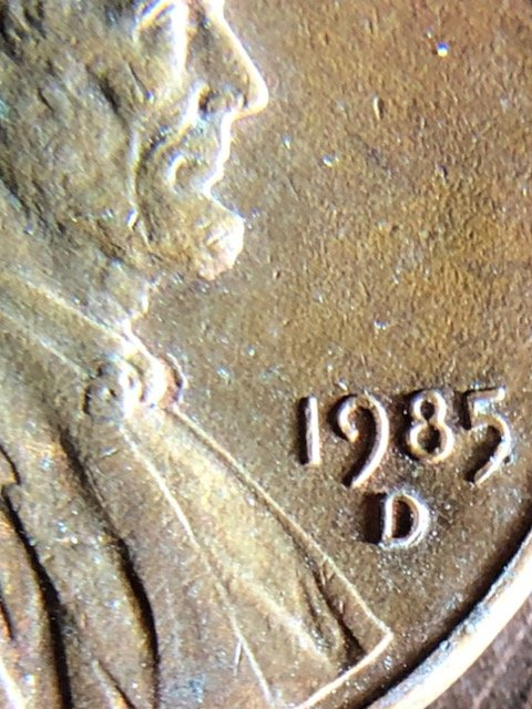 1985-D-Lincoln-Cent-With-Mint-Mark-In-Liberty