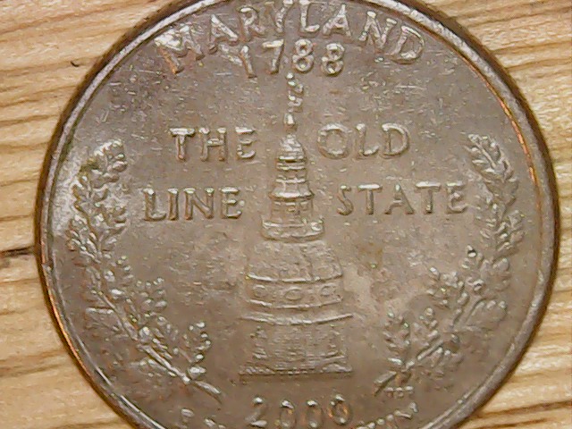 Look-At-This-2000-P-Maryland-State-Quarter-On-Obverse-Side-DD-In-God-We-Trust-And-The-2012-P-Nickle