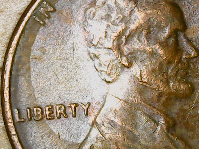 Found-This-1982-D-Penny-With-Raised-Lines-On-Obverse-And-Reverse