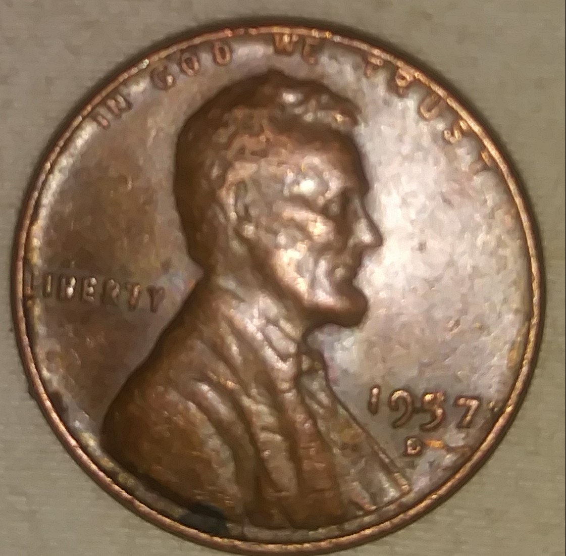1957-D-Wheat-Penny-Die-Cud-On-Reverse