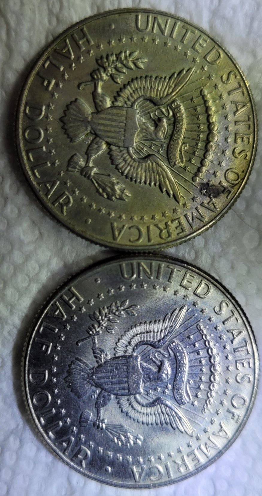 Grandma's-1967-&-1990-Dollar-Half
