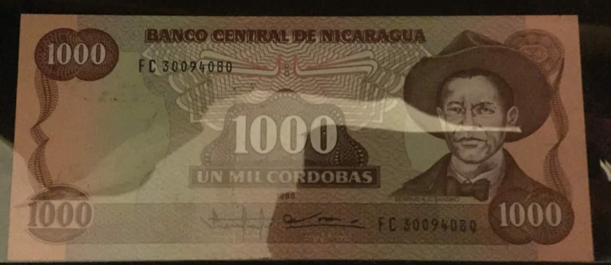 1985-Nicaragua-1000-C�rdoba-Missing-Overprint