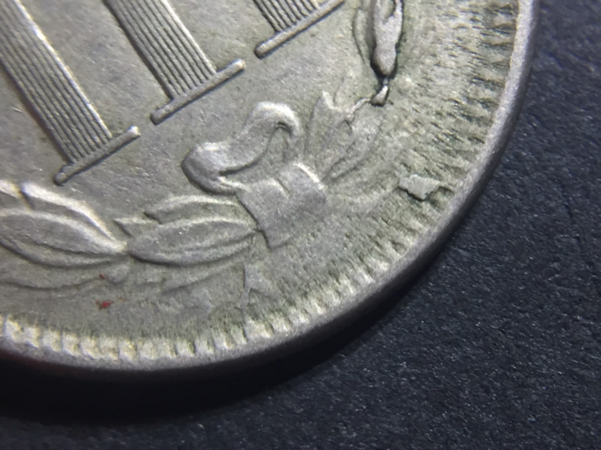 1866-Three-Cent-Nickel-Shattered-Die-Or-Retained-Cud's?